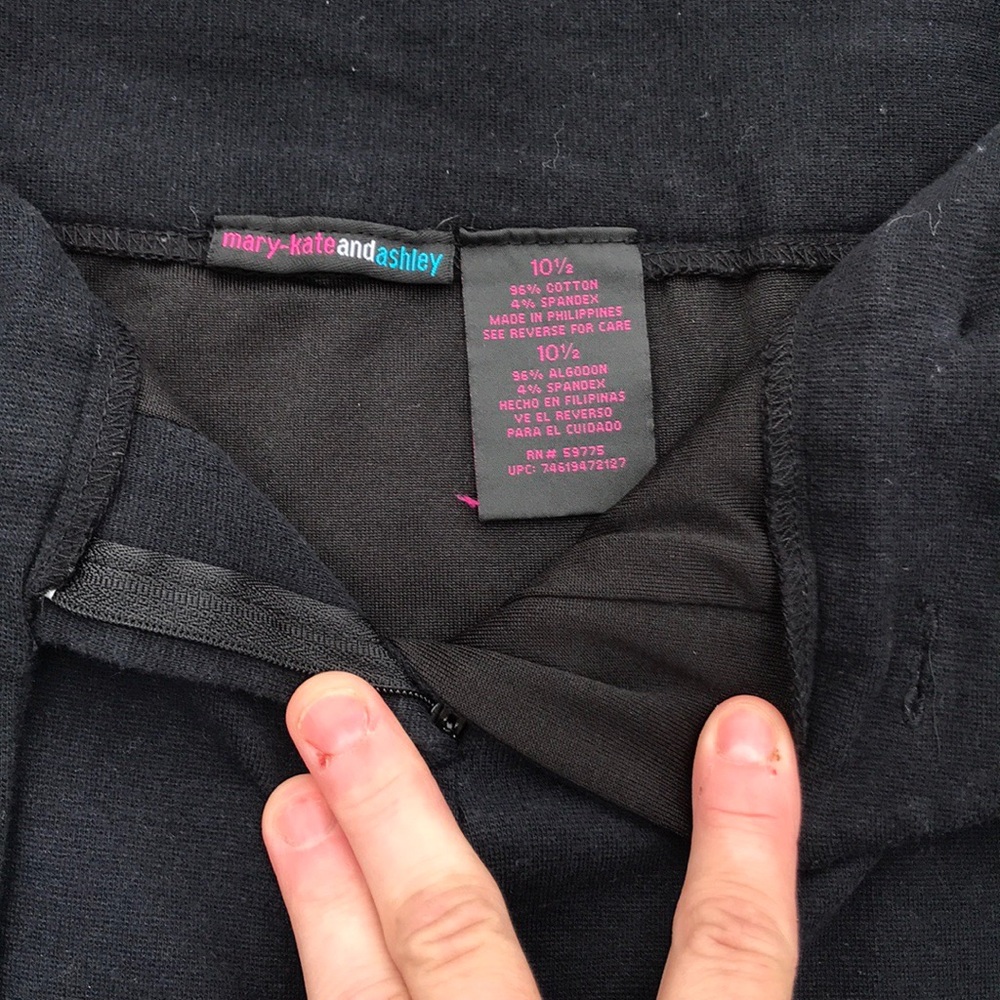 Mary-Kate and Ashley Blk Charcoal Gray Skirt 10.5